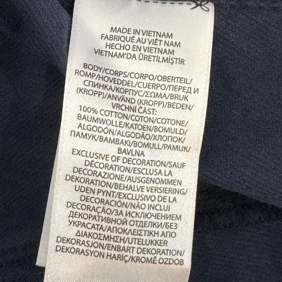 Polo by Ralph Lauren Navy Long Sleeve Corduroy Button up Dress - Picture 5 of 5